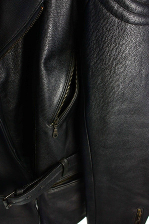 Akito Motorradjacke mit Protektoren Tourenjacke Natur echt Lederjacke Größe L