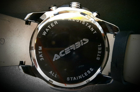 WYPRZEDAŻ Acerbis zegarek HURA. Japoński mechanizm Seiko VD57 chronometr, skóra cielęca
