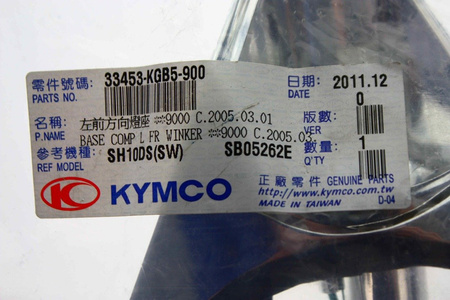 Blinker für den Kymco Orginal NEU 33452-KGB5-900