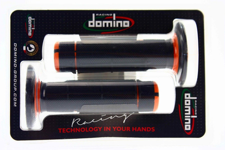 WYPRZEDAŻ Manetki Domino czarno - pomarańczowe