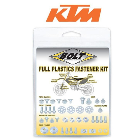 BOLT USA pełny zestaw śrub do plastików pasuje do KTM 2003-2016