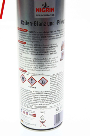 NIGRIN KONSERWACJA I NABŁYSZCZANIE OPON 500ml