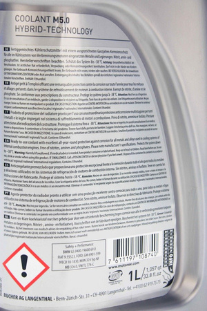 Motorex Coolant M5.0 Gotowy do użycia / 1L