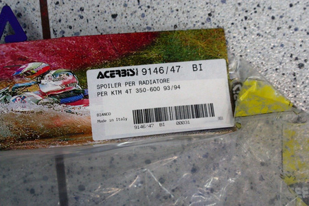 Acerbis Zestaw plastików Vintage pasuje do KTM 1993-1995 350 400 600 620 EXC EGS  rok prod. 1996