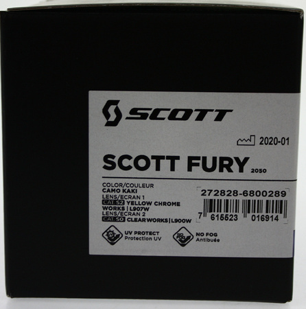 Gogle Scott Fury Camo-Khaki Motocross Enduro NEU 2022