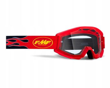 GOGLE FMF JUNIOR POWERCORE FLAME RED - SZYBA CLEAR