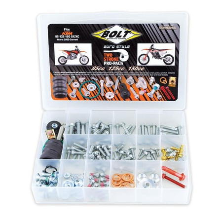 BOLT USA zestaw śrub Pro Pack pasuje do KTM 2T SX 85 cc / 125cc / 150cc