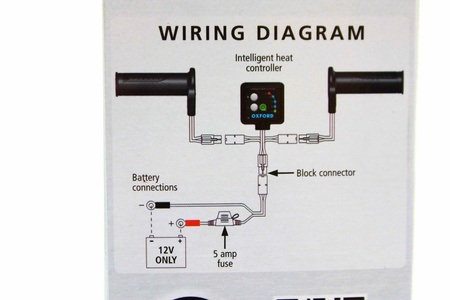 OXFORD Manetki OF691 podgrzewane TOURING do motocykla z panelem sterującym