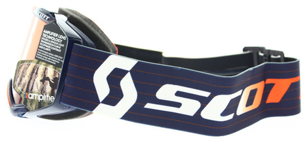 Gogle Scott Prospect AMPLIFIER niebiesko/pomarańczowy  Motocross Enduro Pomarańczowa szybka