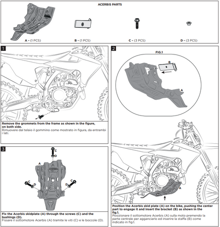 Płyta pod silnik pasuje do TRIUMPH TF 250 X / TF 450-RC 2024 2025 2026