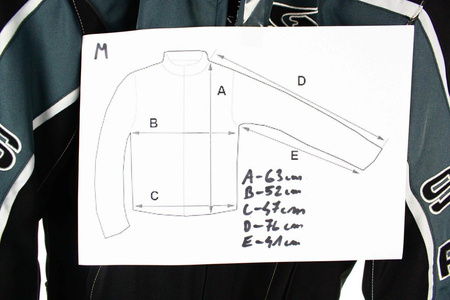 Motorrad / Roller Jacke mit Ellbogenschützer Schulternschützer