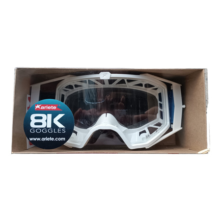 Gogle Ariete 8K , Enduro, Motocross, MTB kompatybilne z okularami korekcyjnymi