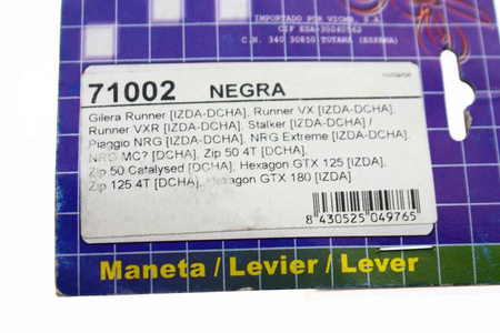 Bremshebel Gilera Runner,Stalker, Piaggio NRG, ZIP 50-125 NEU 8430525049765