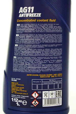 Mannol AG11 koncentrat płynu chłodniczego 1L