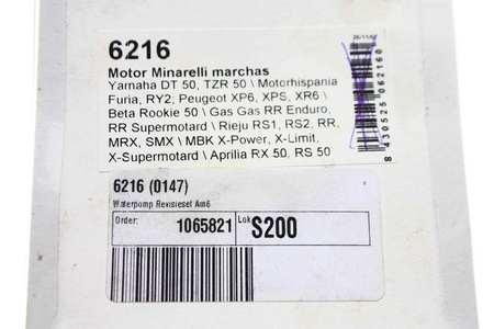 Reparaturkit Wasserpumpe-Minarelli AM6-Peugeot,Aprilia,Yamaha,Fantic,Beta,Rieju