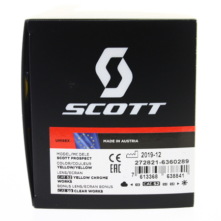 Gogle Scott Prospect zółty/żółty Motocross Enduro NOWE 2022