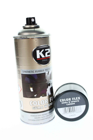 K2 Guma w sprayu Rubber COMP CARBON