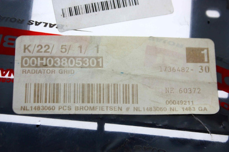 Water cooler grille Derbi/Aprilia/Gilera Orginal 00H03805301