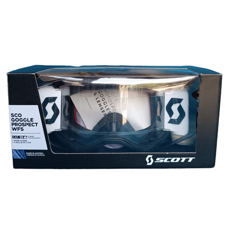 Gogle Scott Prospect WFS Roll Off biały/czarny Motocross Enduro NOWE 2022