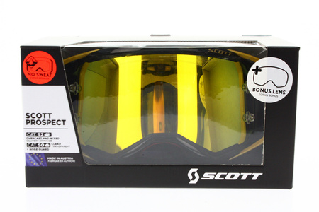 Gogle Scott Prospect czarny/złoty Motocross Enduro NOWE 2022