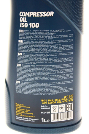 Mannol Compressor Oil ISO 100 1L