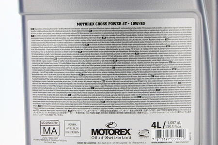 Motorex Cross Power 4T 10W60 4L