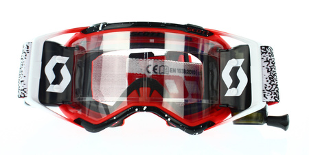 Gogle Scott Prospect WFS Roll Off bialy/czerwony Motocross Enduro NOWE 2021