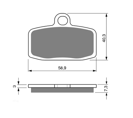 KH612 Klocki hamulcowe GOLDfren 307 m.in. pasuje do KTM 85 / Freeride