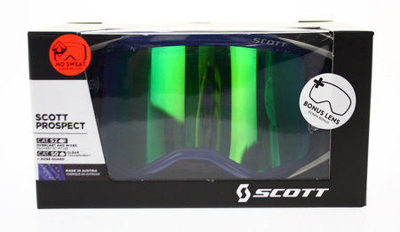 Gogle Scott Prospect niebieski/zielony Motocross Enduro NOWE 2022