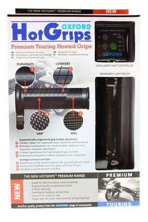 OXFORD Manetki OF691 podgrzewane TOURING do motocykla z panelem sterującym
