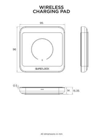 Podkładka z ładowaniem indukcyjnym Quad Lock®