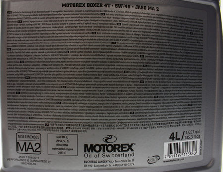 Motorex Boxer 5W40 4L