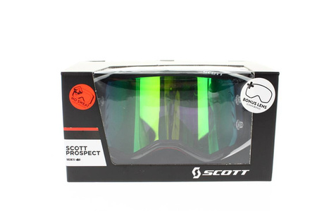 Gogle Scott Prospect  czarny/biały Motocross Enduro NOWE 2021