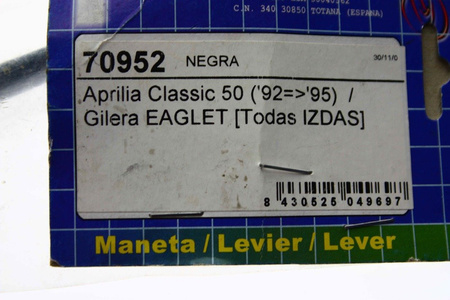 Kupplungshebel Aprilia Classic 50 1992-1995 Gilera Eaglet Neu 8430525049697