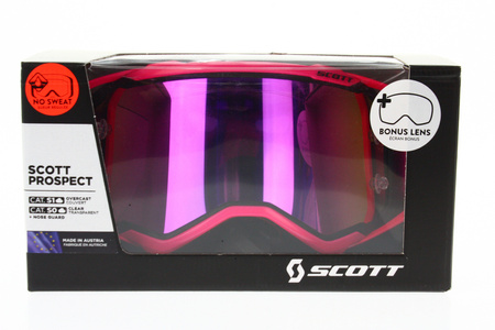 Gogle Scott Prospect czarny/różowy Motocross Enduro NOWE 2022
