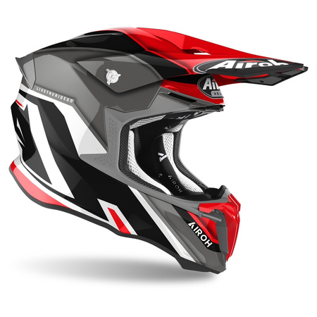 KASK AIROH TWIST 2.0 SHAKEN RED GLOSS L