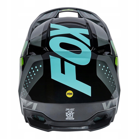 Kask motocyklowy Fox Junior V1 Trice Teal YS