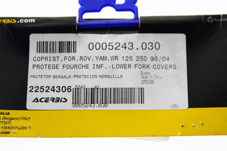 Gabelprotektor für Yamaha WR 125/250 1998-2004 NEU