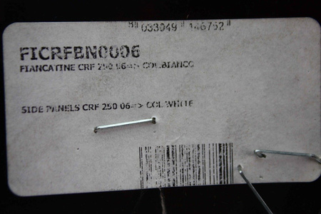 Pola numerowe boczne honda racetech