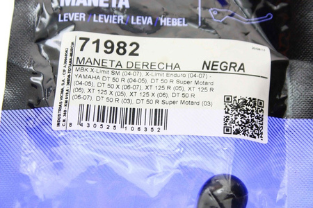 Bremshebel rechts schwarz MBK X-Limit-X-Limit,AM6 NEU 8430525106352