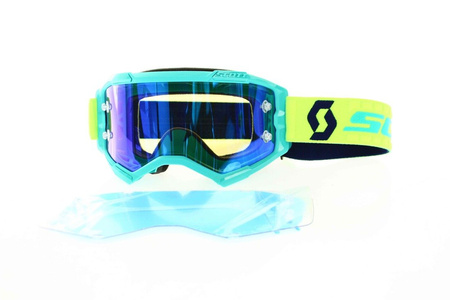 WYPRZEDAŻ Gogle Scott Fury AQUA ŻÓŁTY Motocross Enduro Downhill NEU 2020