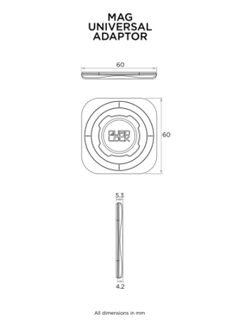 Uniwersalny adapter Quad Lock® MAG