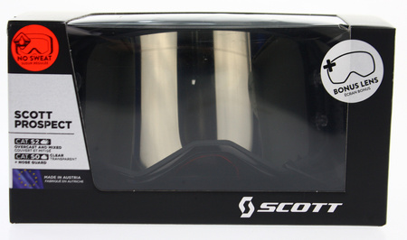 Gogle Scott Prospect szary/czarny Motocross Enduro NOWE 2022