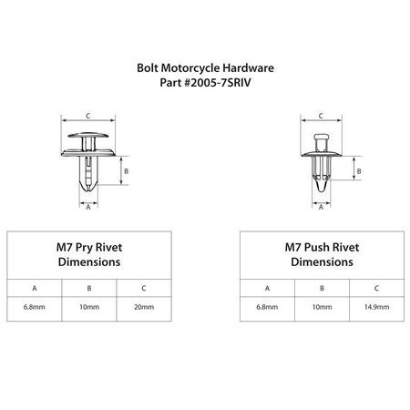 BOLT USA Spinki Nity Nylonowe M7