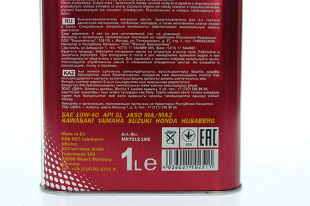 Mannol 7812 Motorbike 4-Takt 10W-40 1L MA2