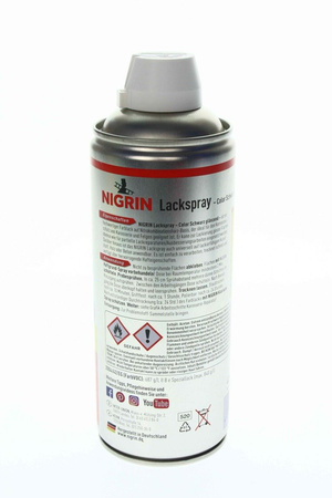 NIGRIN LAKIER SPRAY CZARNY POŁYSK 400ml
