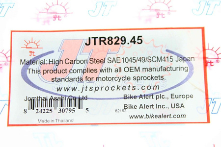 Ritzel Kettenrad Stahl 45Z für Suzuki GSXR 750/1100 1988-1989 JTR829.45 NEU