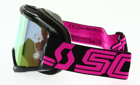 Gogle Scott Fury Czarny Różowy Motocross Enduro NEU 2022