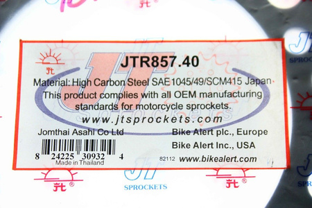 Ritzel Kettenrad Stahl 40Z für Yamaha XT 600 1985-1995 NEU