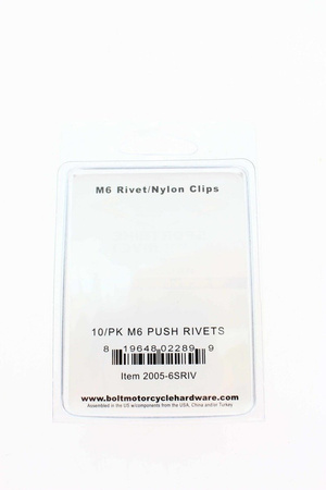 BOLT USA Spinki Nylonowe M6 10-pak, trójstopniowe, wielokrotnego użytku.